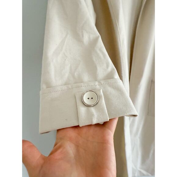 Clara Sunwoo | Cream/Beige Open Front Cardigan | Sz S - Picture 3 of 8